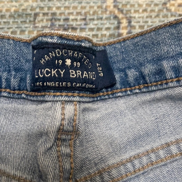Lucky  Jeans blue denim sweet crop size 4/27 cropped - Picture 10 of 16